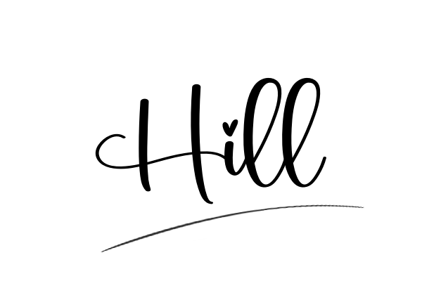 The best stylish Hill name signature simple easy in English