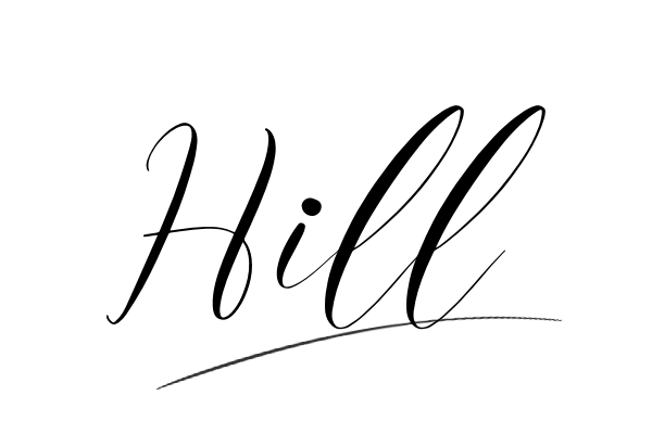 The best stylish Hill name signature simple easy in English