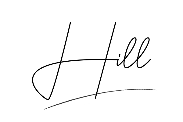 The best stylish Hill name signature simple easy in English
