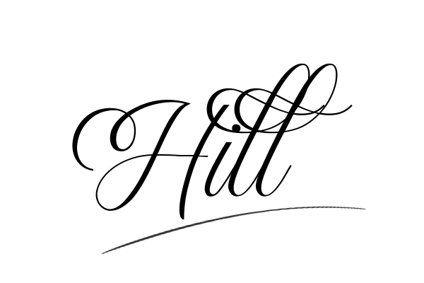 The best stylish Hill name signature simple easy in English
