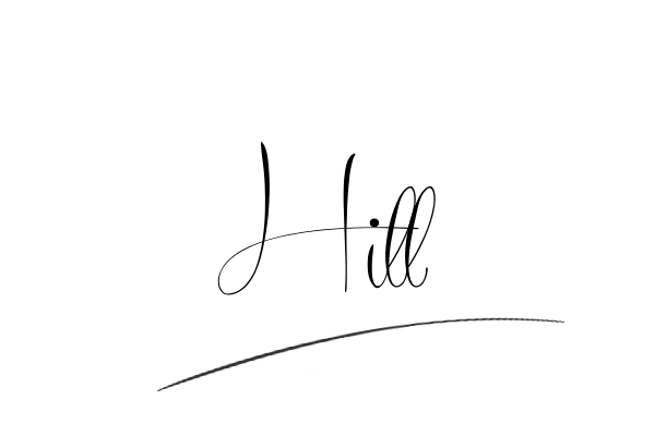 The best stylish Hill name signature simple easy in English