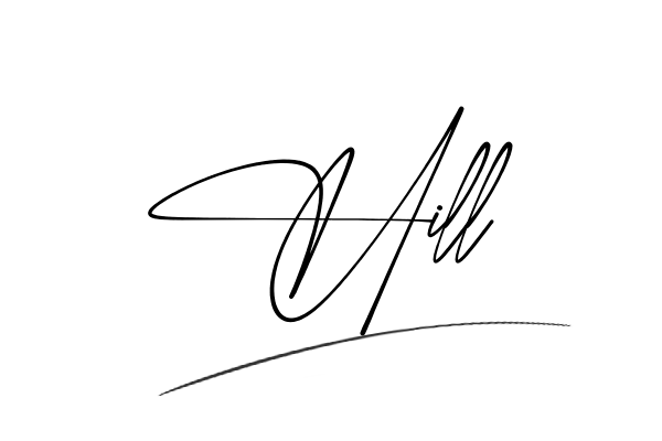 The best stylish Hill name signature simple easy in English