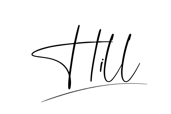 The best stylish Hill name signature simple easy in English