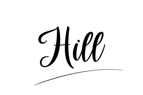 The best stylish Hill name signature simple easy in English