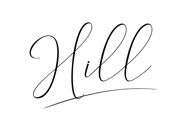 The best stylish Hill name signature simple easy in English