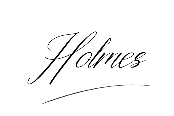 The best stylish Holmes name signature simple easy in English