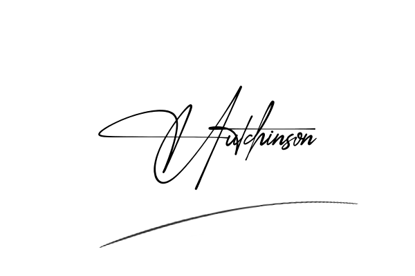 The best stylish Hutchinson name signature simple easy in English