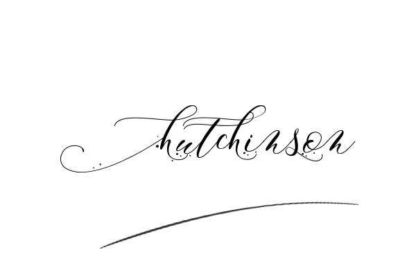 The best stylish Hutchinson name signature simple easy in English