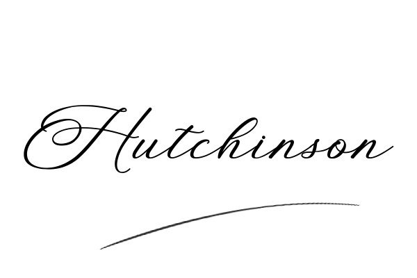 The best stylish Hutchinson name signature simple easy in English
