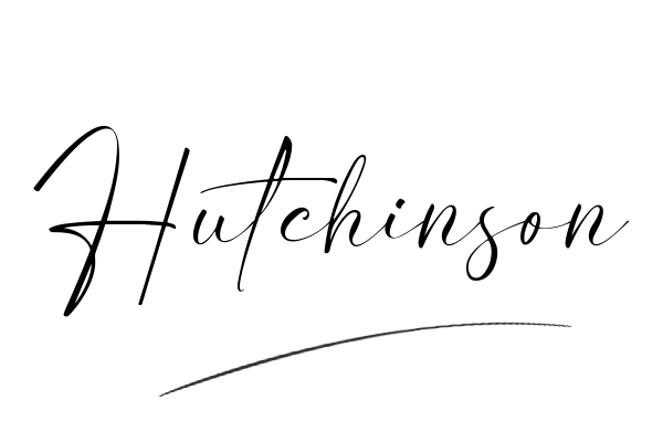 The best stylish Hutchinson name signature simple easy in English