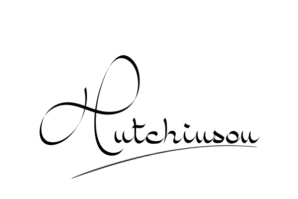 The best stylish Hutchinson name signature simple easy in English