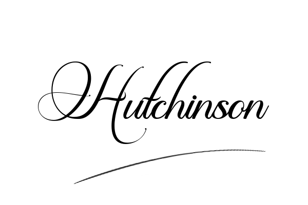 The best stylish Hutchinson name signature simple easy in English