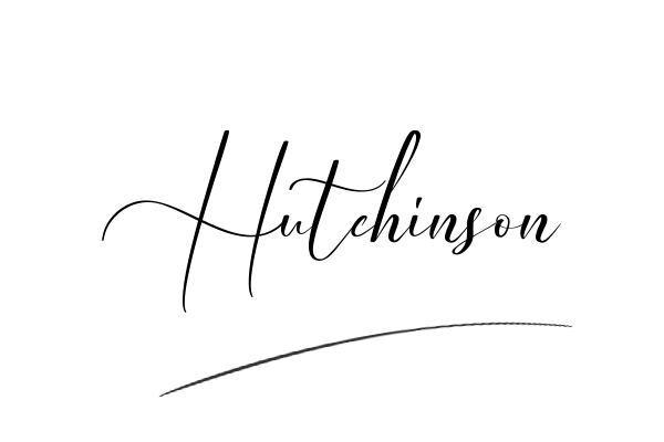 The best stylish Hutchinson name signature simple easy in English