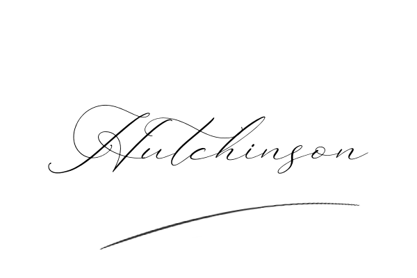 The best stylish Hutchinson name signature simple easy in English