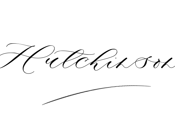 The best stylish Hutchinson name signature simple easy in English