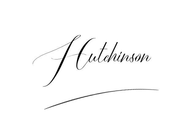 The best stylish Hutchinson name signature simple easy in English