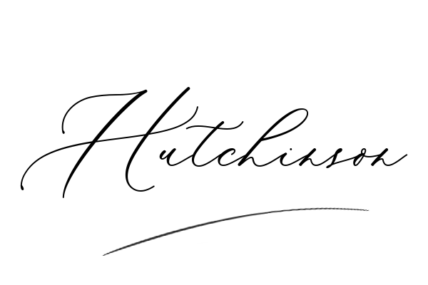 The best stylish Hutchinson name signature simple easy in English