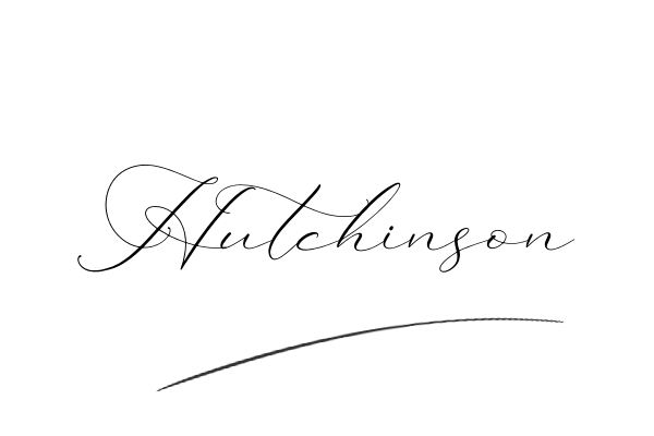 The best stylish Hutchinson name signature simple easy in English