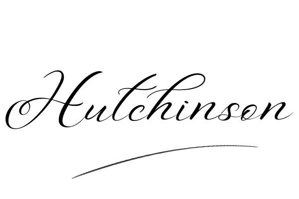 The best stylish Hutchinson name signature simple easy in English