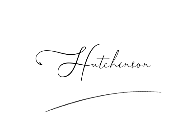 The best stylish Hutchinson name signature simple easy in English