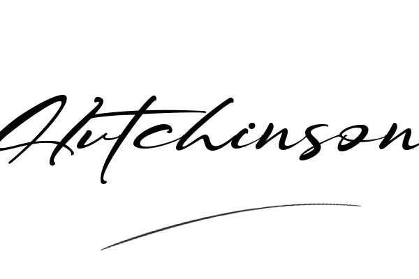 The best stylish Hutchinson name signature simple easy in English