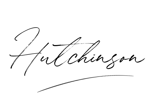 The best stylish Hutchinson name signature simple easy in English