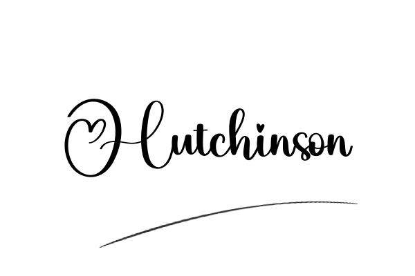 The best stylish Hutchinson name signature simple easy in English