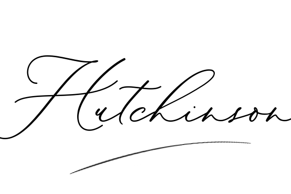 The best stylish Hutchinson name signature simple easy in English