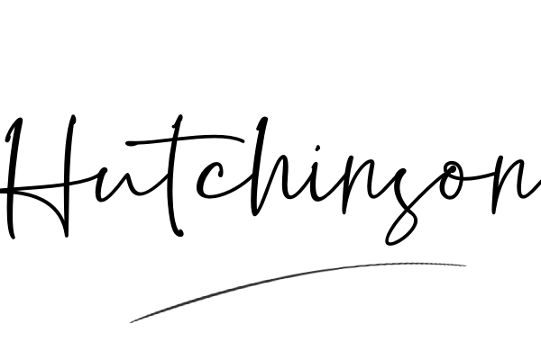The best stylish Hutchinson name signature simple easy in English