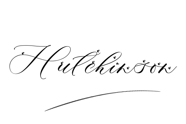 The best stylish Hutchinson name signature simple easy in English