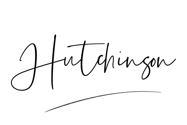 The best stylish Hutchinson name signature simple easy in English