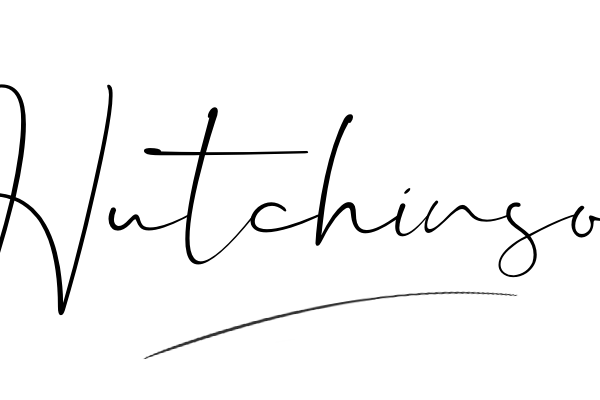 The best stylish Hutchinson name signature simple easy in English