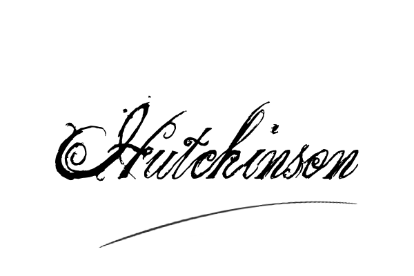 The best stylish Hutchinson name signature simple easy in English