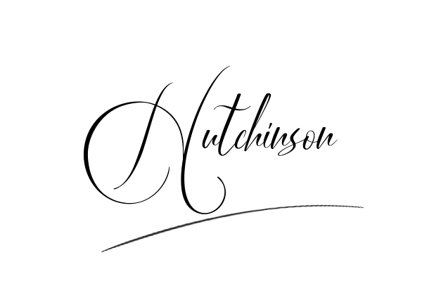 The best stylish Hutchinson name signature simple easy in English