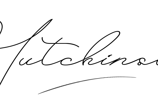 The best stylish Hutchinson name signature simple easy in English