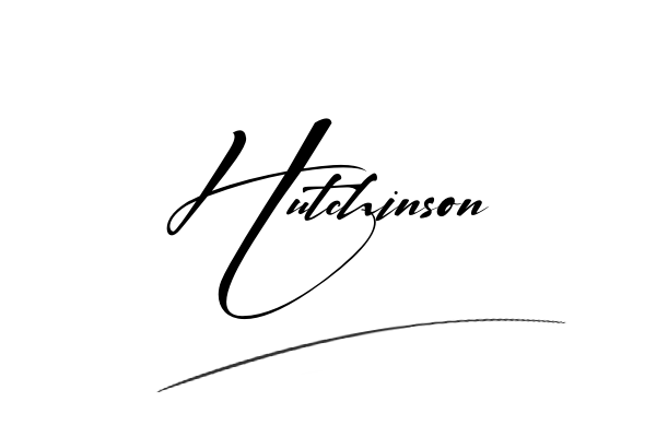 The best stylish Hutchinson name signature simple easy in English