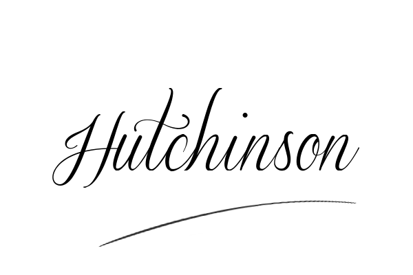 The best stylish Hutchinson name signature simple easy in English