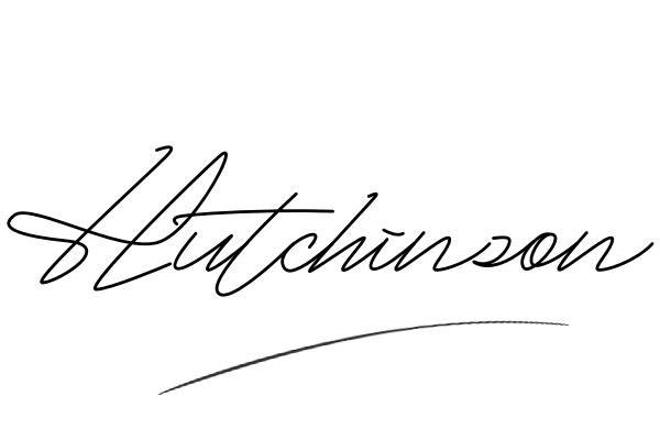 The best stylish Hutchinson name signature simple easy in English