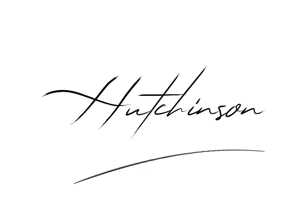 The best stylish Hutchinson name signature simple easy in English