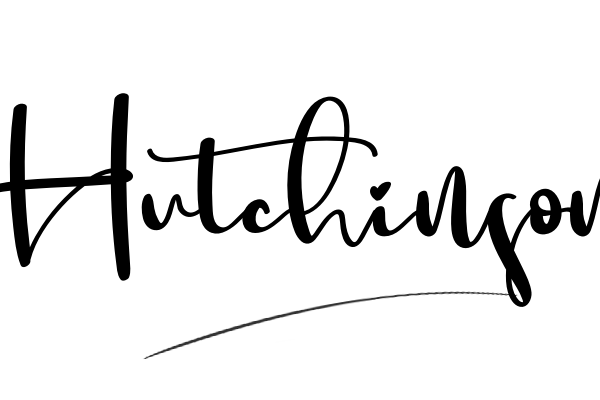 The best stylish Hutchinson name signature simple easy in English