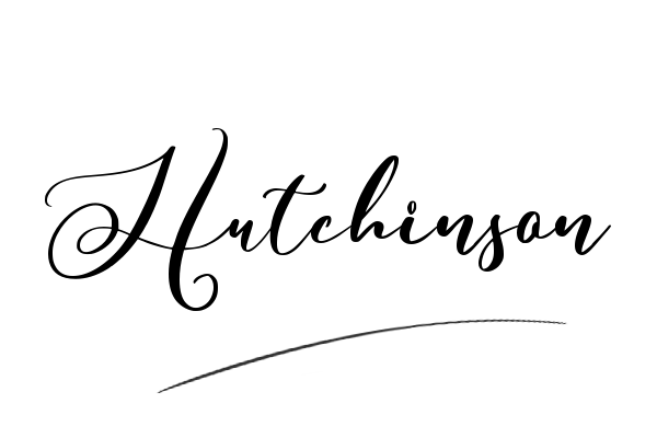 The best stylish Hutchinson name signature simple easy in English