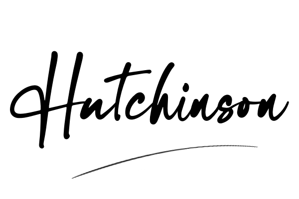 The best stylish Hutchinson name signature simple easy in English