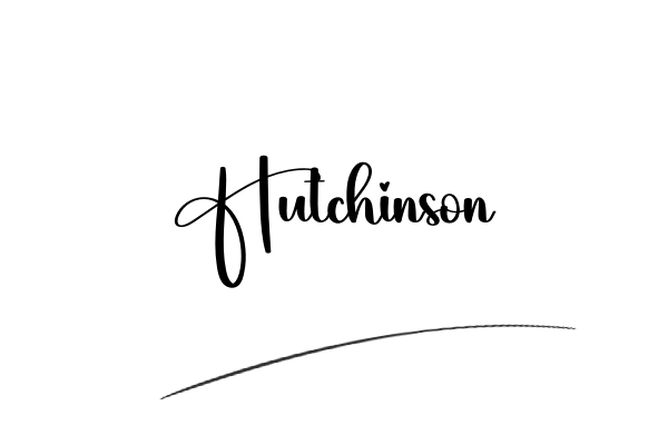 The best stylish Hutchinson name signature simple easy in English