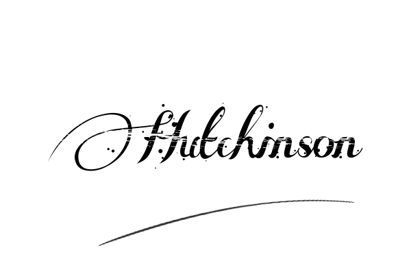 The best stylish Hutchinson name signature simple easy in English