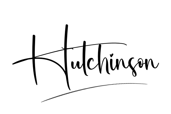 The best stylish Hutchinson name signature simple easy in English