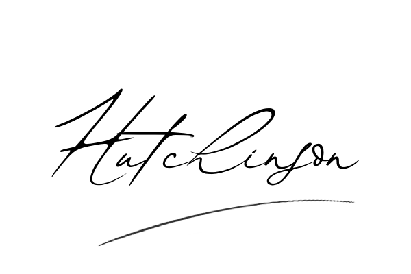 The best stylish Hutchinson name signature simple easy in English