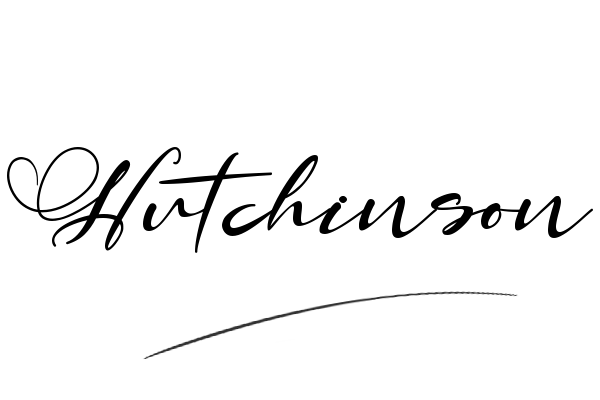 The best stylish Hutchinson name signature simple easy in English
