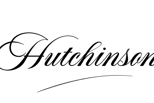 The best stylish Hutchinson name signature simple easy in English