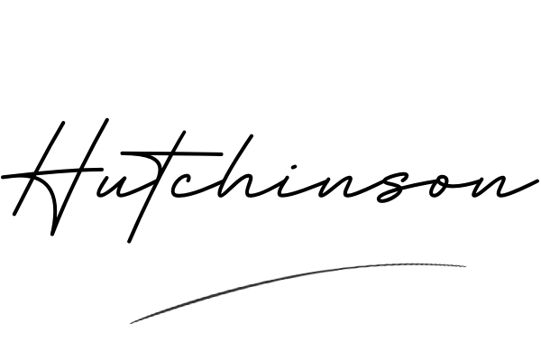 The best stylish Hutchinson name signature simple easy in English