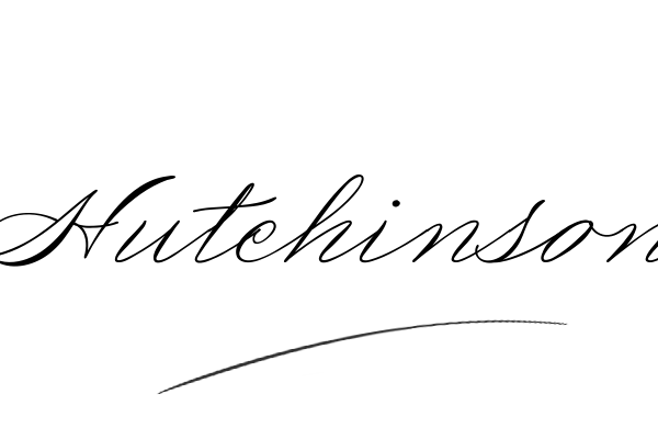 The best stylish Hutchinson name signature simple easy in English